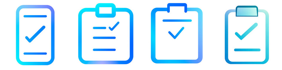 Task clipart collection, symbol, logos, icons isolated on transparent background