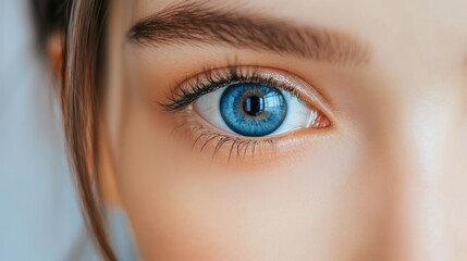 Obraz premium Close-up of a Blue Eye