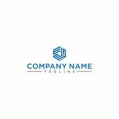 EEG letter logo in the form of hexagons and cube logos with letter designs for corporate identity