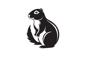 Prairie Dog silhouette vector illustration
