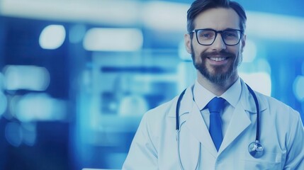 Doctor explaining medical results through a video call, Telemedicine, remote diagnostic consultation