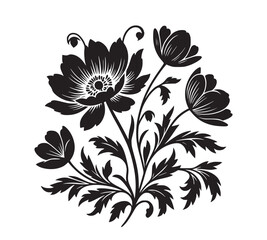 Abstract background flowers vectors