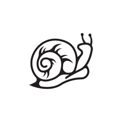 snail logo vector icon illustration design