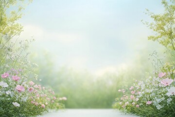 A serene garden adorned with vibrant blooms, creating opportunities for quiet reflection and gentle connection amidst the beauty of nature.