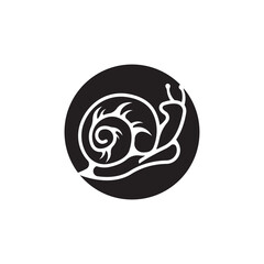 snail logo vector icon illustration design