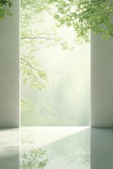 Serene contemplation unfolds in a tranquil setting adorned with gentle illumination and rich textures, creating a peaceful retreat for the mind and spirit.