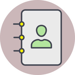 Contacts Vector Icon