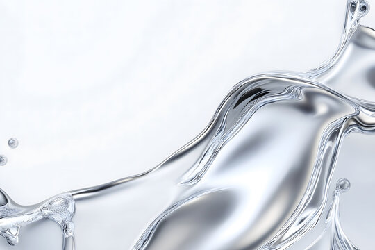 Ultra-Realistic Raw Butylene Glycol Texture on Clean White Background