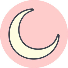New Moon Vector Icon