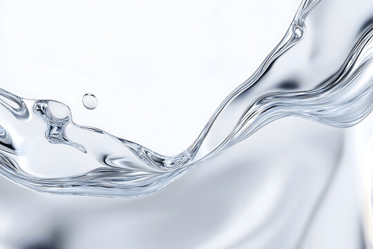 Ultra-Realistic Raw Butylene Glycol Texture on Clean White Background