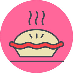 Pie Vector Icon