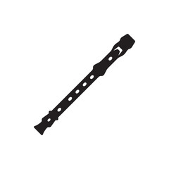 Bamboo flute logo icon design vector illustration