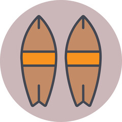 Surfboard Vector Icon