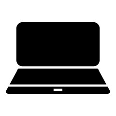 laptop vector icon illustration on white background.