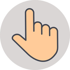 Raised Finger Vector Icon