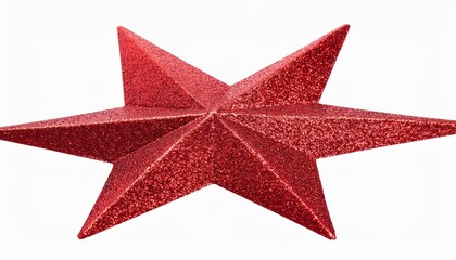 Obraz premium red star isolated on white