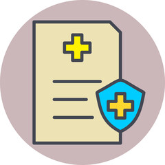 Obraz premium Health Insurance Vector Icon