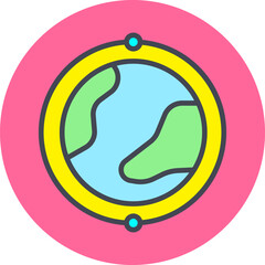 Earth Vector Icon