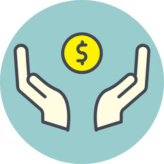 Investment Insurance Vector Icon