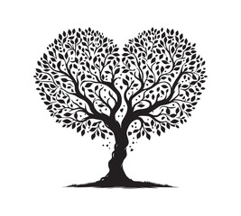 tree with hearts