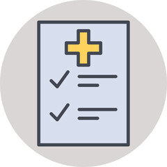 Medical Examination List Vector Icon