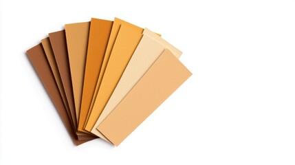 Warm mustard color palette, rich and earthy tones, vintage swatch, isolated on white background