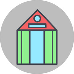 Museum Building II Vector Icon