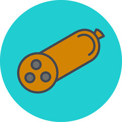 Salami Vector Icon