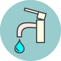 Water Tap Vector Icon