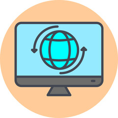 Worldwide Vector Icon