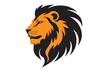 lion head silhouette vector illustration