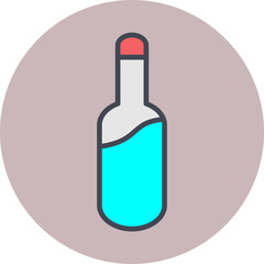 Champagne Bottle Vector Icon