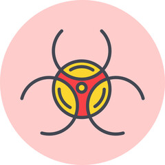 Biological Hazard Vector Icon