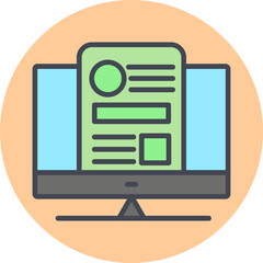 Content Production Vector Icon