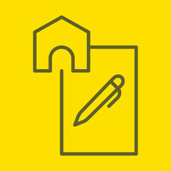 Rental Agreement icon Design