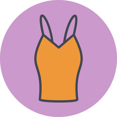 Ladies Vest Vector Icon