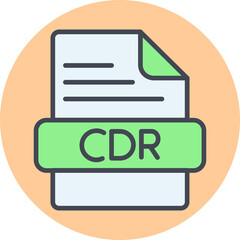 CDR Vector Icon