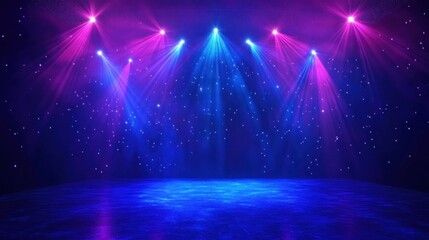 Blue and Pink Stage Lights