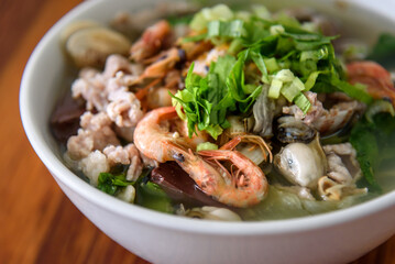 Kway teow, the well-know flat rice noodles of the Teochew people. Traditional food from Chaoshan area in china.