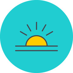 Sunrise Vector Icon
