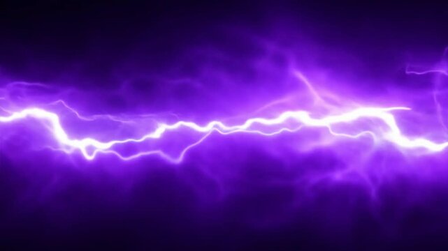 Lightning striking through the center of the screen