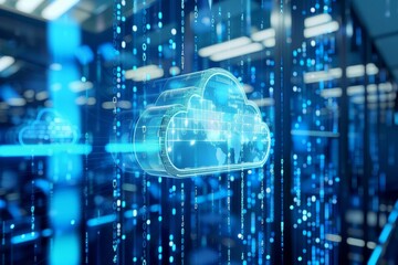 Cloud network storage and data management concept