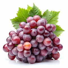 Fototapeta premium a close up of a bunch of grapes white background