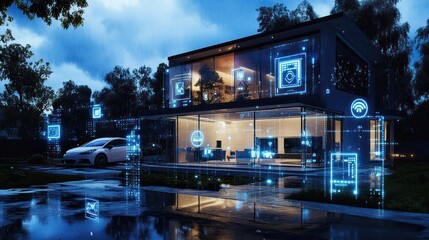 Smart Home Technology Futuristic Design
