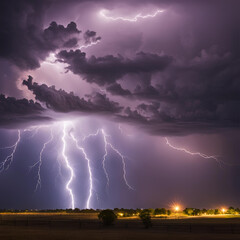 Tempestade de raios.