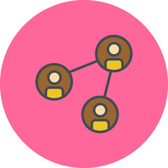 Social Network Vector Icon