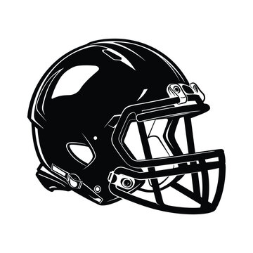 recommend clip art: American football helmet silhouette vector