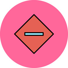 Minus Sign Vector Icon