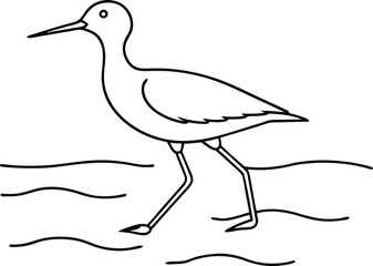 Fototapeta premium Cute bird drawing for kids artistic expression 