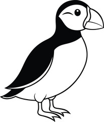 Obraz premium Cute bird vector for artistic kids enjoyment 